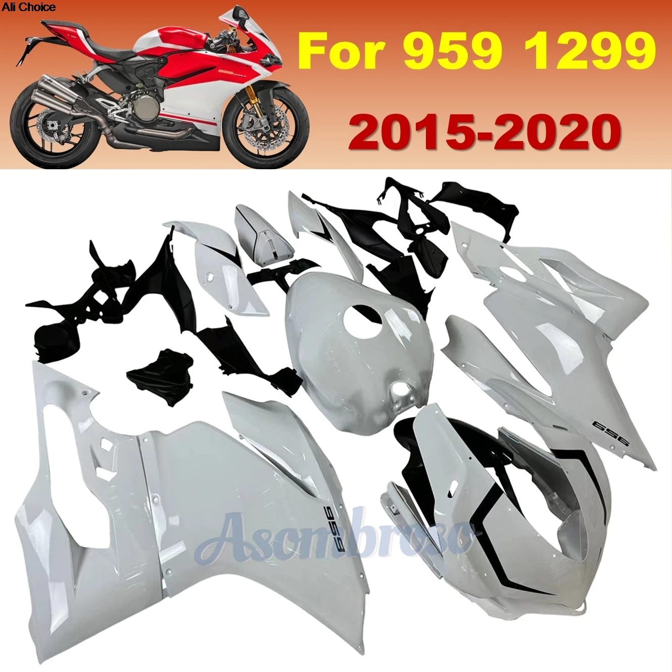 For Ducati Superbike 1299 959 Fairings Complete Body Panels PANIGALE 1299 2015-2018 959 2016-2020 Motorcycle Part
For Ducati Superbike 1299 959 Fairings Complete Body Panels PANIGALE 1299 2015-2018 959 2016-2020 Motorcycle Part
