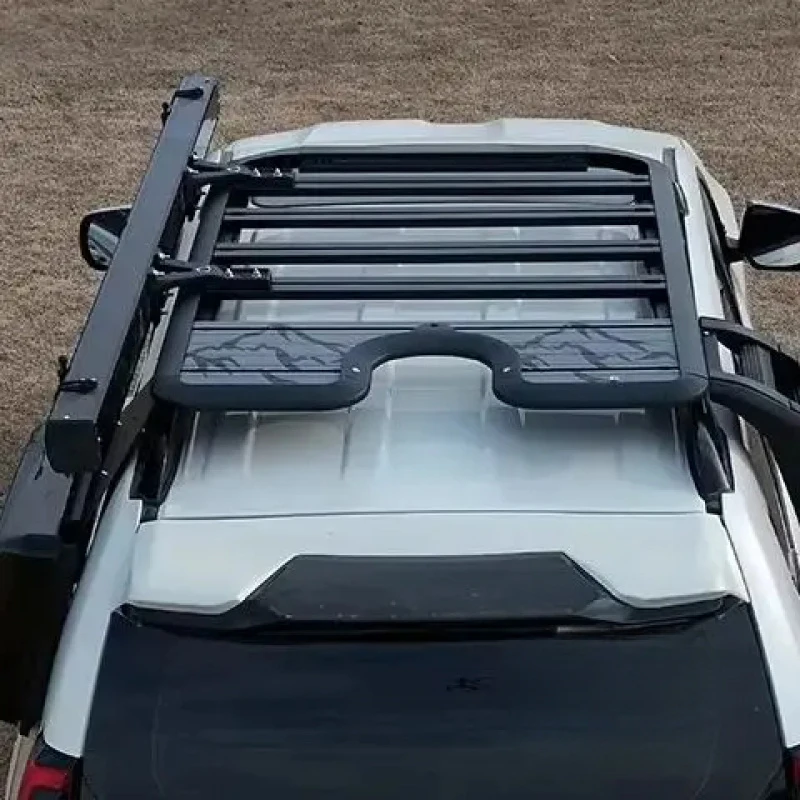 Aluminum Alloy Roof Luggage Basket Side Ladder Side Storage Box Offroad Exterior Accessories for PRADO LC150 2010-2023
Aluminum Alloy Roof Luggage Basket Side Ladder Side Storage Box Offroad Exterior Accessories for PRADO LC150 2010-2023