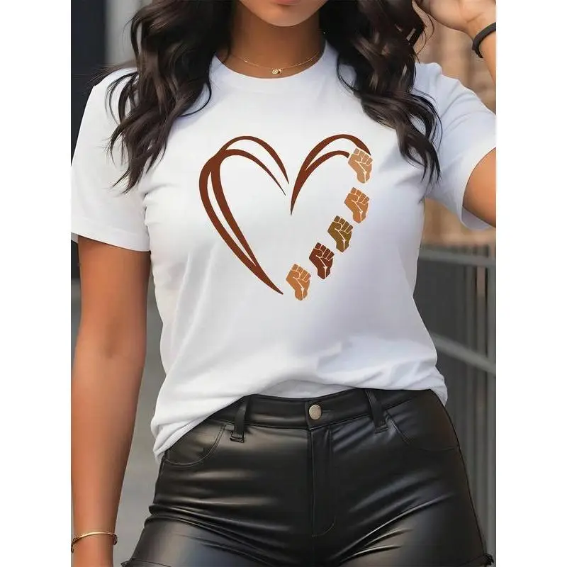 Women's Unity Heart T-Shirt Black Lives Matter BLM Racial Equality Graphic Tee Inspirational Peace Summer Cotton Top Gift
Women's Unity Heart T-Shirt Black Lives Matter BLM Racial Equality Graphic Tee Inspirational Peace Summer Cotton Top Gift
