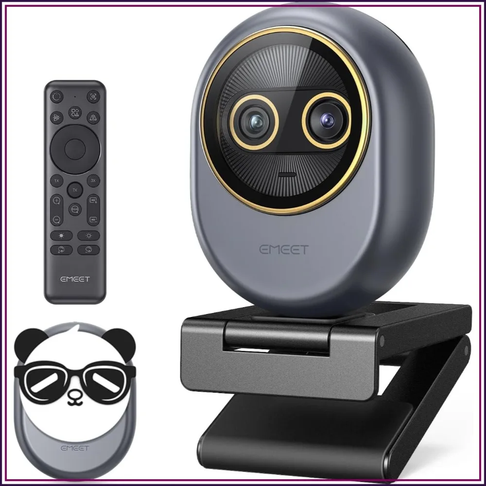Dual-Camera 4K Webcam for Streaming, 11X Hybrid Zoom, 0.2s Autofocus, Remote Control, 3 Mics, Privacy Cover
Dual-Camera 4K Webcam for Streaming, 11X Hybrid Zoom, 0.2s Autofocus, Remote Control, 3 Mics, Privacy Cover