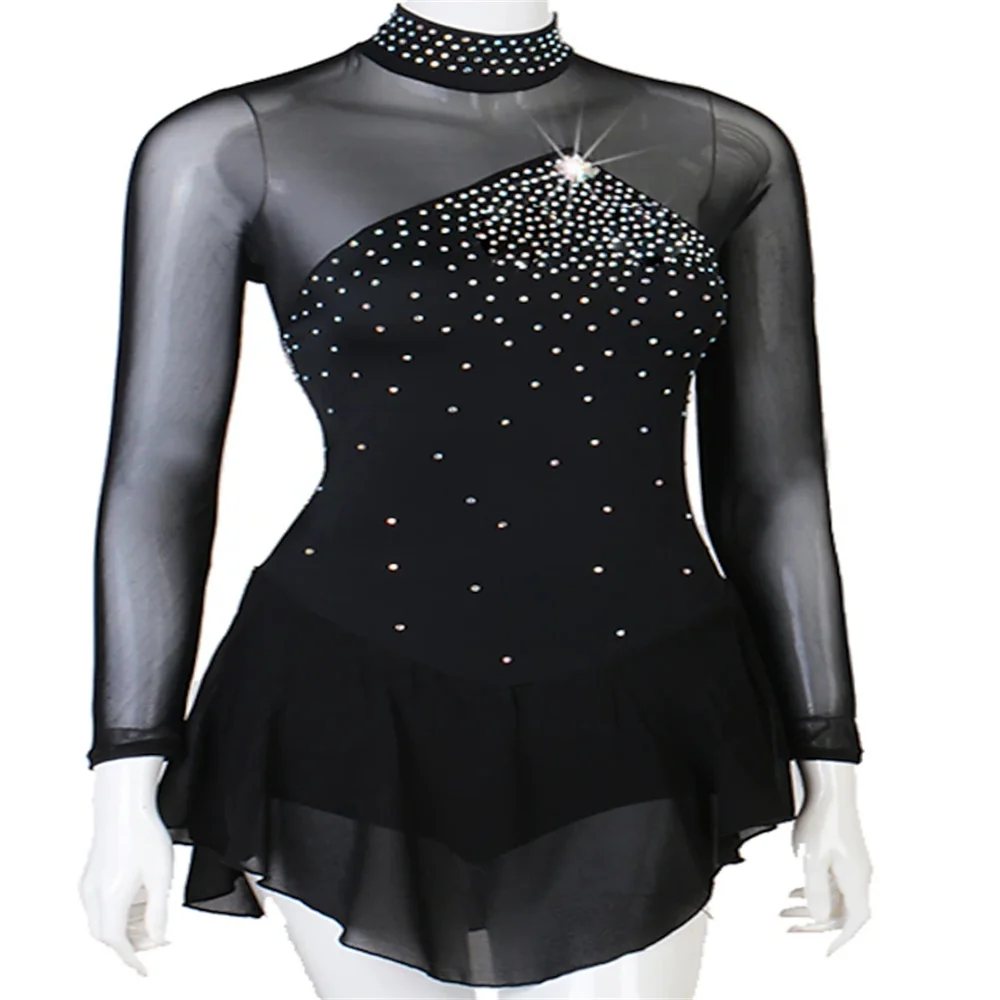 Figure Skating Dress Girls' Open Back Patchwork Mesh Spandex High Elasticity Practice Professional Competition Skating Wear
Figure Skating Dress Girls' Open Back Patchwork Mesh Spandex High Elasticity Practice Professional Competition Skating Wear
