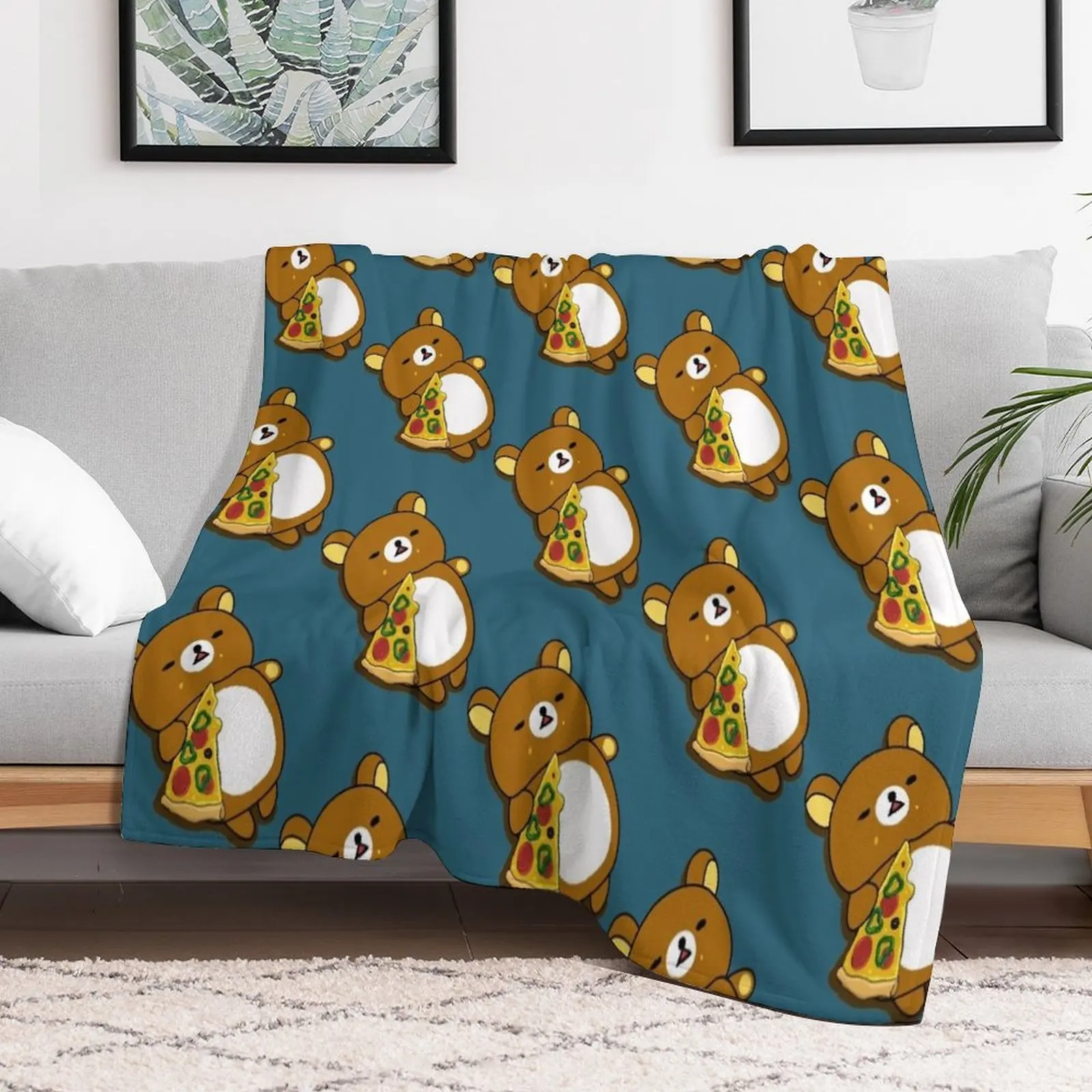 Rilakkuma the Sleepy Pizza Bear Throw Blanket Stuffeds Flannel Multi-Purpose Blankets
Rilakkuma the Sleepy Pizza Bear Throw Blanket Stuffeds Flannel Multi-Purpose Blankets