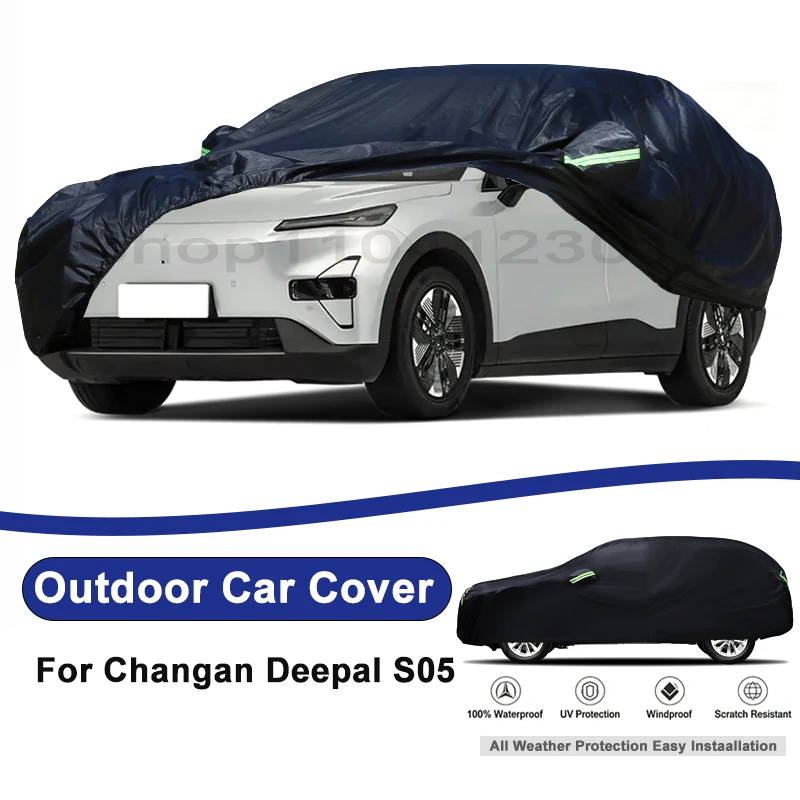 Outdoor Full Car Cover For Changan Deepal S05 with Reflective Strips Waterproof Snowproof Dustproof UV Protection Auto Accessory
Outdoor Full Car Cover For Changan Deepal S05 with Reflective Strips Waterproof Snowproof Dustproof UV Protection Auto Accessory