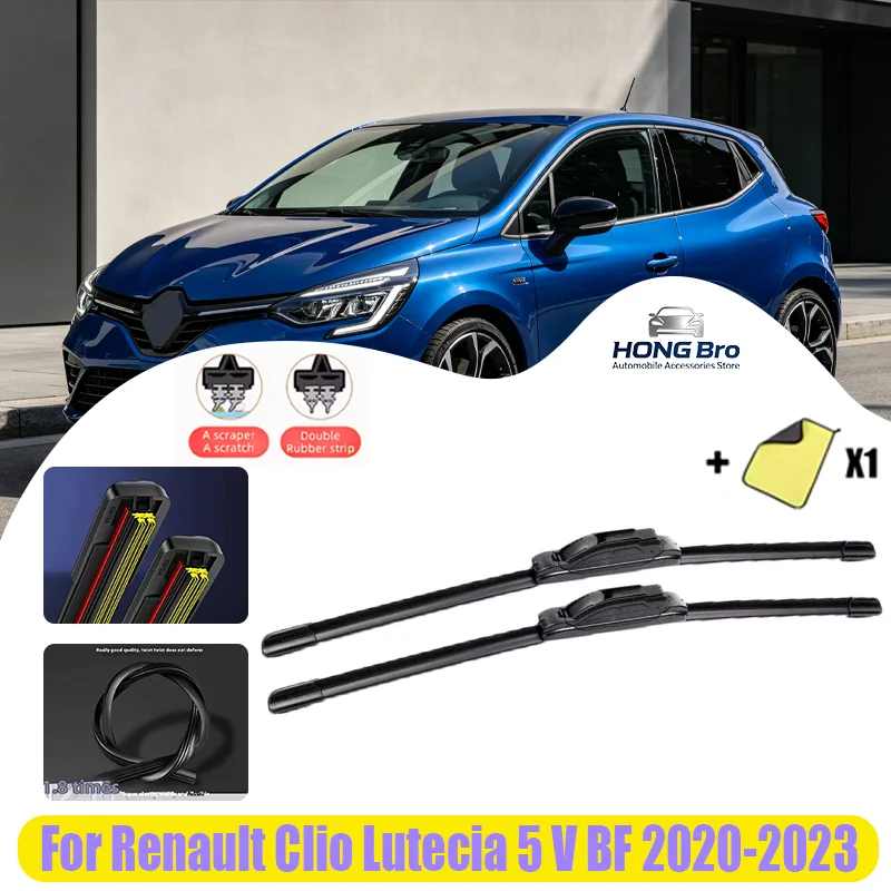 For Renault Clio Lutecia 5 V BF 2020-2023 28"+12" Silent Upgrade Windscreen Brushes, Cutter Cleaning, Window Wiper Accessories
For Renault Clio Lutecia 5 V BF 2020-2023 28"+12" Silent Upgrade Windscreen Brushes, Cutter Cleaning, Window Wiper Accessories