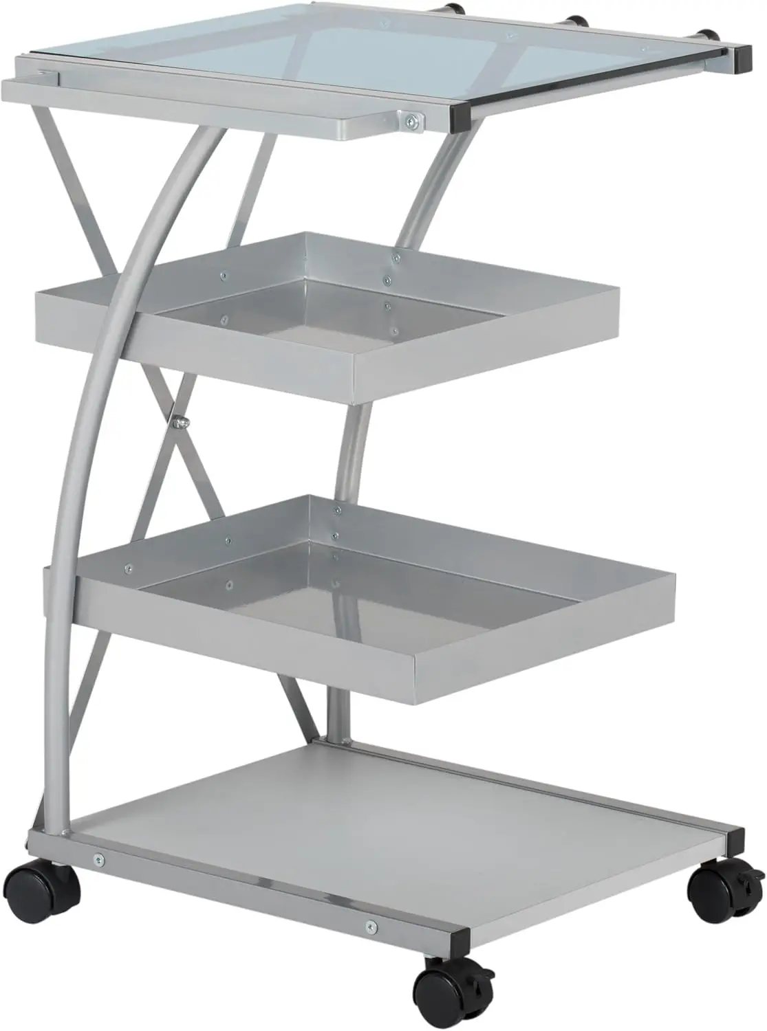 Modern Triflex Mobile Storage Taboret for Arts and Crafts Silver 18.5" W x 16" D x 25.5" H
Modern Triflex Mobile Storage Taboret for Arts and Crafts Silver 18.5" W x 16" D x 25.5" H