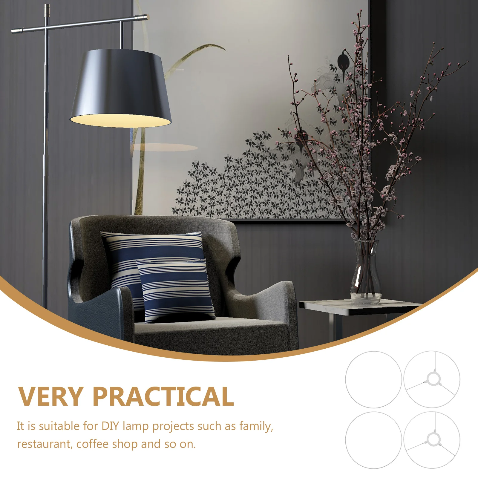 Round Lampshade Frame DIY Hanging Bracket Iron Supply Light Accessory Ch Rust Resistance Durable Home Restaurant Coffee
Round Lampshade Frame DIY Hanging Bracket Iron Supply Light Accessory Ch Rust Resistance Durable Home Restaurant Coffee