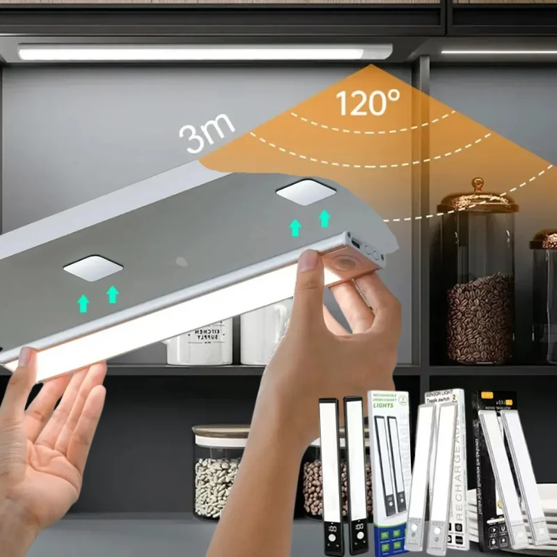 Sensor Light Night Light LED Motion Wireless USB Under Cabinet Light For Kitchen Cabinet Bedroom Wardrobe Sensor Indoor Lightin
Sensor Light Night Light LED Motion Wireless USB Under Cabinet Light For Kitchen Cabinet Bedroom Wardrobe Sensor Indoor Lightin