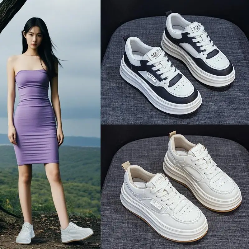 Casual Fashionable Leather Sneakers Women's New Style Student Universal Low Heel round Toe PU Upgraded Version Comfortable
Casual Fashionable Leather Sneakers Women's New Style Student Universal Low Heel round Toe PU Upgraded Version Comfortable