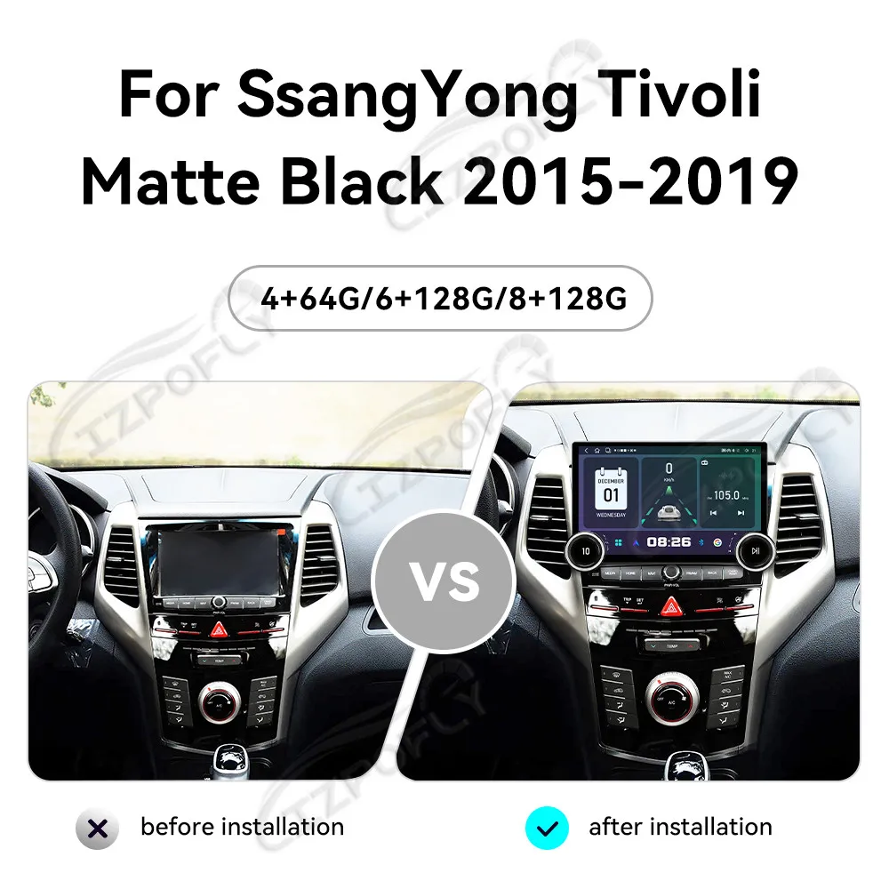Автомагнитола Lizpofly Upgrade 11.5 дюймов для SsangYong Tivoli 2015–2019 с беспроводными Carplay и Android Auto, сенсорным экраном и GPS-навигацией
Автомагнитола Lizpofly Upgrade 11.5 дюймов для SsangYong Tivoli 2015–2019 с беспроводными Carplay и Android Auto, сенсорным экраном и GPS-навигацией