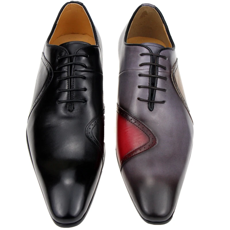 Lace Up Elegance Luxury Hot Sale Formal Shoes for Mens Genuine Leather Zapatos Social Wedding Dress Sapato Oxford Mixed Leather
Lace Up Elegance Luxury Hot Sale Formal Shoes for Mens Genuine Leather Zapatos Social Wedding Dress Sapato Oxford Mixed Leather