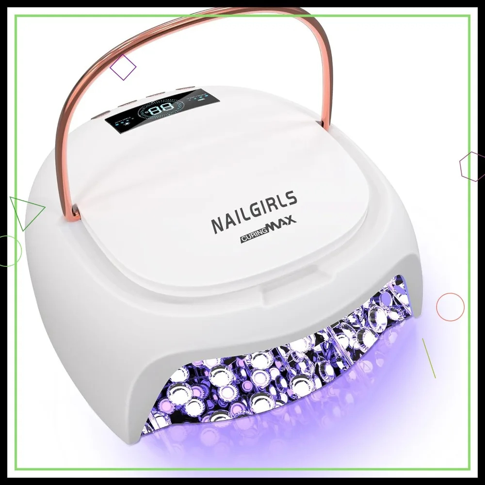 80W Cordless Nail Lamp, Rechargeable Fast-Dry Light with Smart Sensor & LCD Display, 4 Timers for Gel Manicures
80W Cordless Nail Lamp, Rechargeable Fast-Dry Light with Smart Sensor & LCD Display, 4 Timers for Gel Manicures