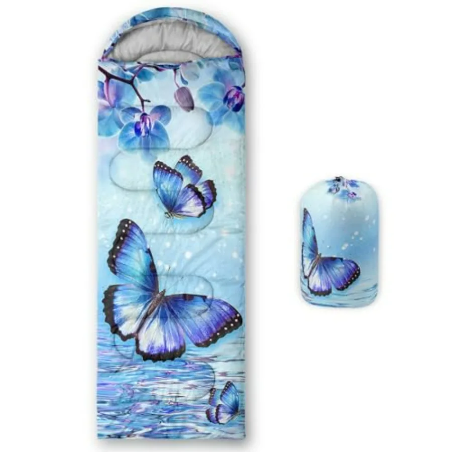 Camping sleeping bags for adults and kids: lightweight, waterproof, 3-season warm/cool weather use, axolotl cute design, polyes
Camping sleeping bags for adults and kids: lightweight, waterproof, 3-season warm/cool weather use, axolotl cute design, polyes