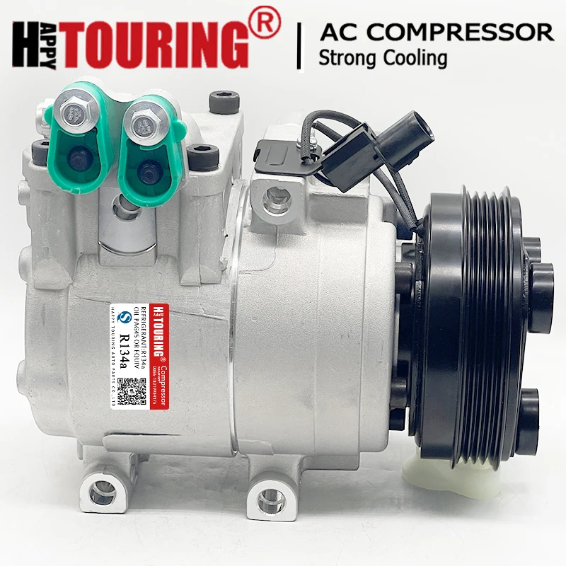 AC Compressor for Hyundai Accent 1.6L 2001 2002 2003 2004 2005 97701-25100 9770125100 97701 25100 977012C000 977012D000 CBXCA-02
AC Compressor for Hyundai Accent 1.6L 2001 2002 2003 2004 2005 97701-25100 9770125100 97701 25100 977012C000 977012D000 CBXCA-02