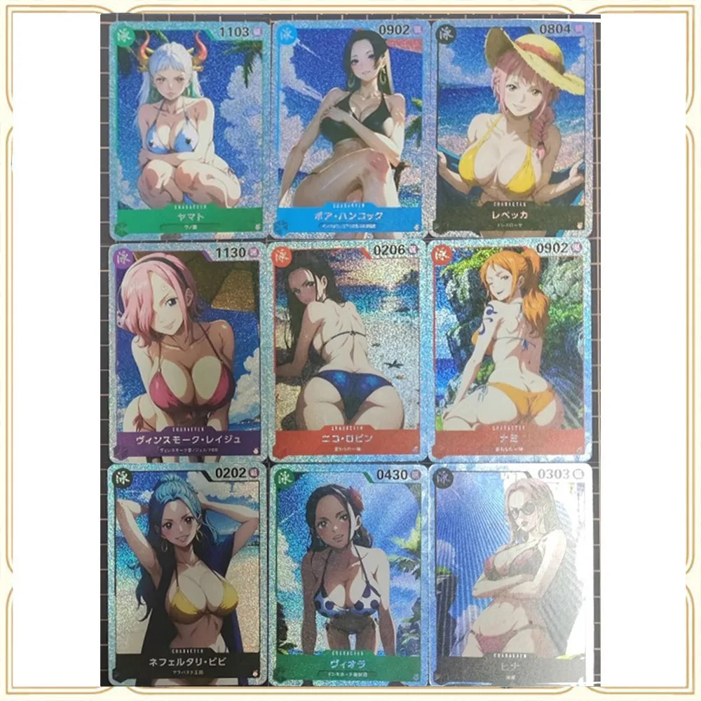 9 шт./компл. аниме One Piece DIY ACG Премиум блестящая коллекционная карта Рождественский подарок на день рождения Tamato Vinsmoke Reiju Nico Robin Vivi
9 шт./компл. аниме One Piece DIY ACG Премиум блестящая коллекционная карта Рождественский подарок на день рождения Tamato Vinsmoke Reiju Nico Robin Vivi