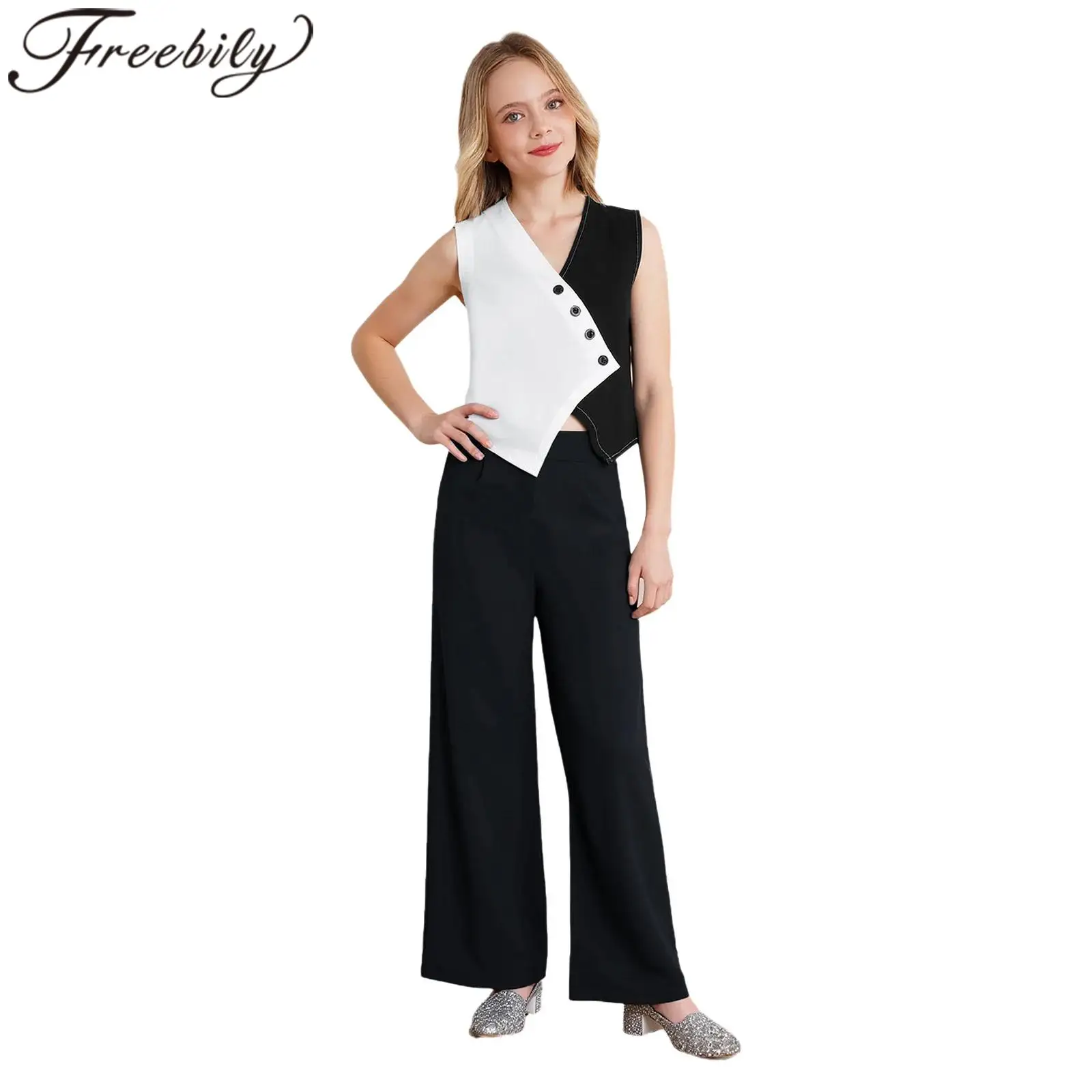 Girls Halloween Carnival Outfits Color Block 2-piece Suit Streetwear Two Pieces Festival Costume Birthday Party Proms
Girls Halloween Carnival Outfits Color Block 2-piece Suit Streetwear Two Pieces Festival Costume Birthday Party Proms