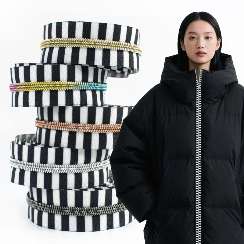 2-10M 5# Nylon Zipper Closures for Bags Zippers By The Meters Jacket Decoration Coil Zip Clothes Zips Repair Sewing Accessories
2-10M 5# Nylon Zipper Closures for Bags Zippers By The Meters Jacket Decoration Coil Zip Clothes Zips Repair Sewing Accessories