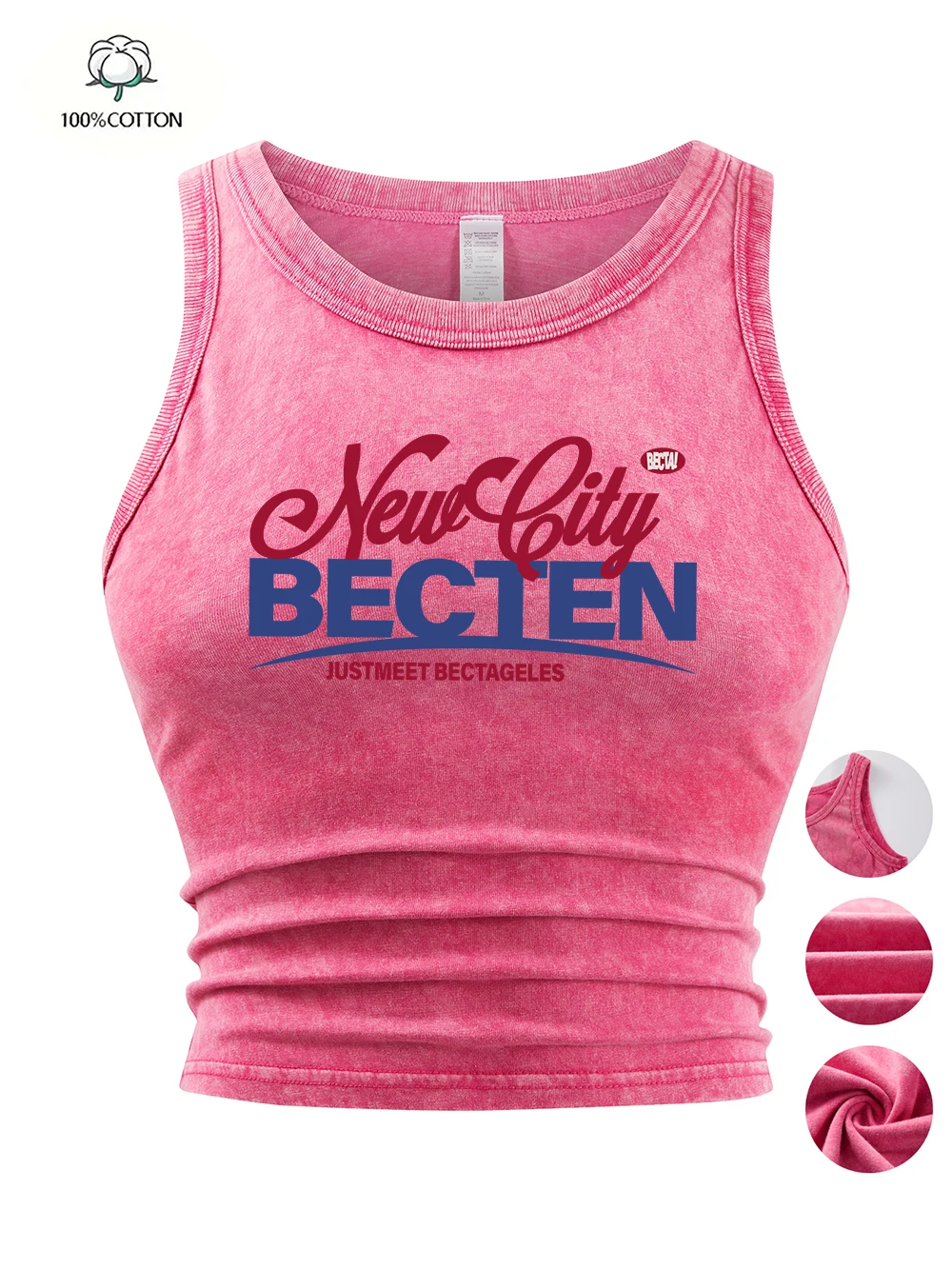 New City Becten Just Meet Bectageles Print Tank Tops Y2K Women Cotton Washed T-Shirts Tight Thin Basic Sleeveless Summer Clothes
New City Becten Just Meet Bectageles Print Tank Tops Y2K Women Cotton Washed T-Shirts Tight Thin Basic Sleeveless Summer Clothes