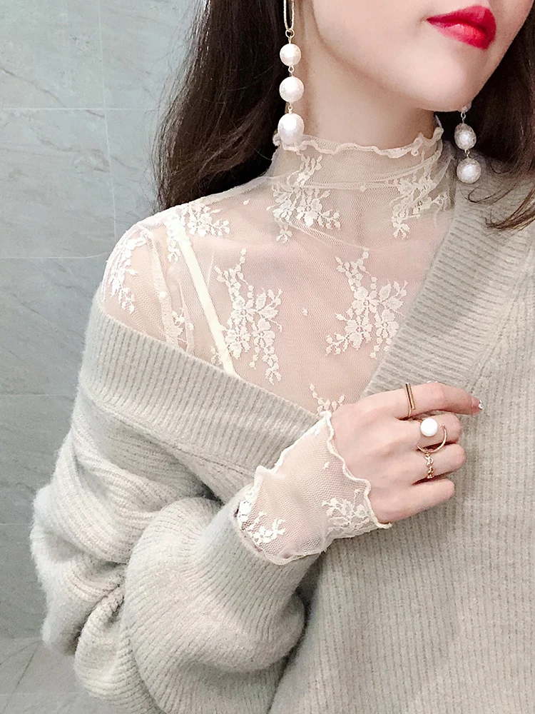 Женский свитер Ele Lace f High Ne Base, весенне-осенний, тонкий, с вышивкой, французский стиль, приталенный крой
Женский свитер Ele Lace f High Ne Base, весенне-осенний, тонкий, с вышивкой, французский стиль, приталенный крой