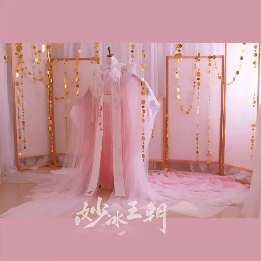 Pink Ancient-style Costume Cosplay Halloween Fairy-style Flower Goddess Unisex Fairy Wedding Costume Performance Dress
Pink Ancient-style Costume Cosplay Halloween Fairy-style Flower Goddess Unisex Fairy Wedding Costume Performance Dress