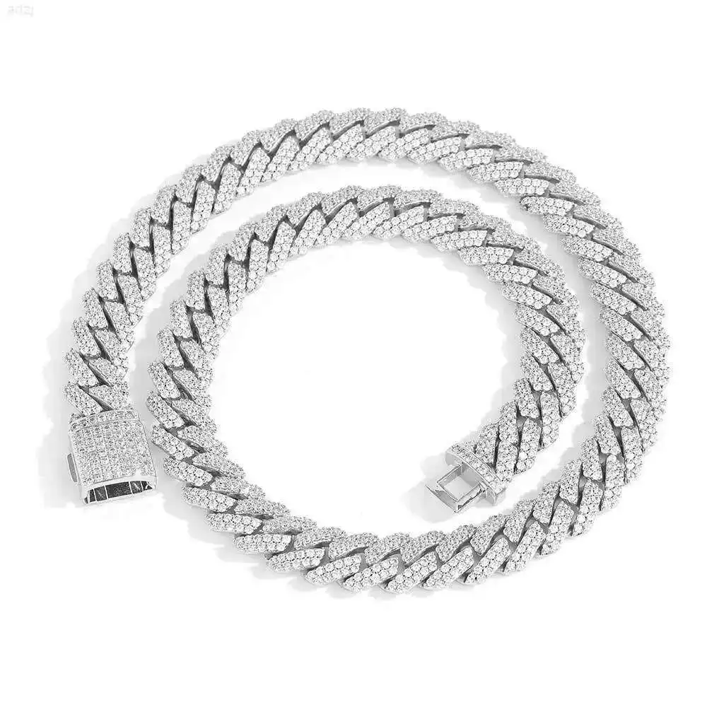 c j Cross-border Hip Hop Jewelry Moissanite S925 Sterling Silver Necklace 12mm Rhombus Cuban Mens Necklace
c j Cross-border Hip Hop Jewelry Moissanite S925 Sterling Silver Necklace 12mm Rhombus Cuban Mens Necklace
