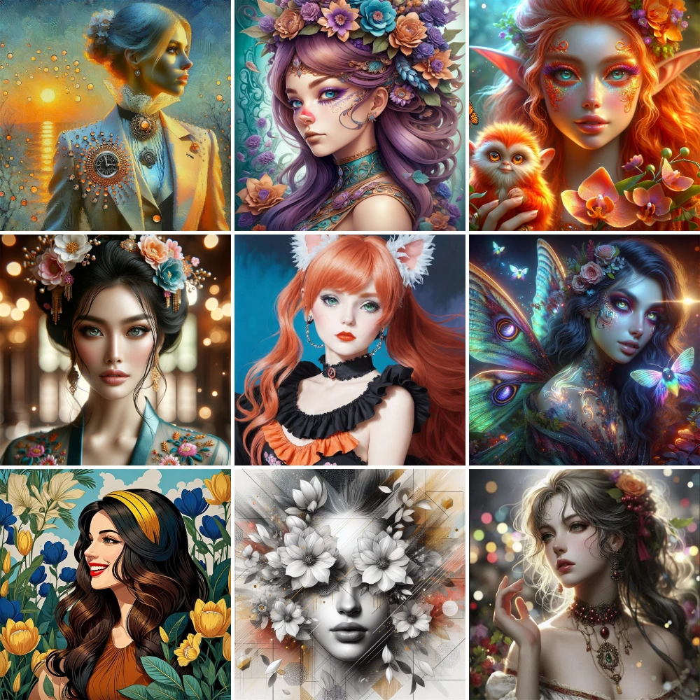 Portrait Girl Flowers Printed Canvas Cross Stitch Kit Embroidery Knitting Handiwork Sewing Hobby Different Room Decor Home Decor
Portrait Girl Flowers Printed Canvas Cross Stitch Kit Embroidery Knitting Handiwork Sewing Hobby Different Room Decor Home Decor