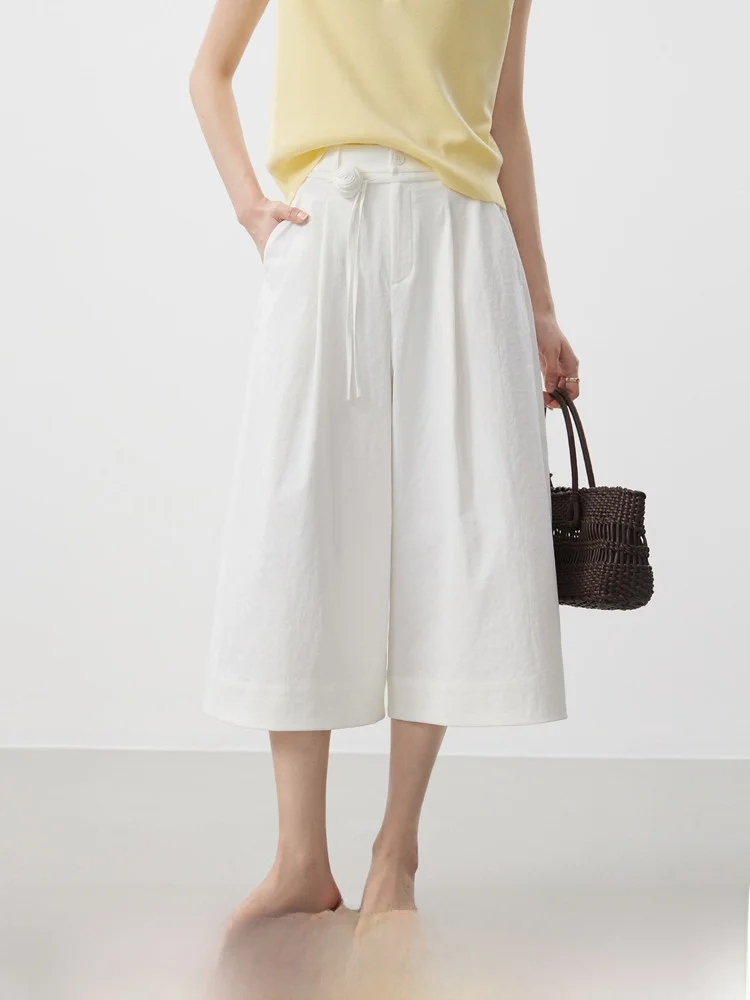 TaoMian Flower Bud High Waist Belted Wide Leg Seven Inch Women's Skort Pants Spring 2026 New Style Casual Polyester Fiber
TaoMian Flower Bud High Waist Belted Wide Leg Seven Inch Women's Skort Pants Spring 2026 New Style Casual Polyester Fiber