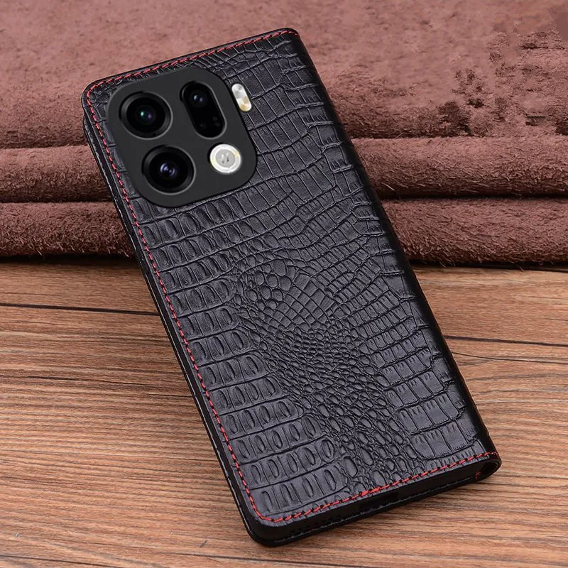 Genuine Cowhide Leather Flip Case for OPPO Find X9 Pro X8 Ultra Business Crocodile Grids Litchi Pattern Cover Full Coverage Book
Genuine Cowhide Leather Flip Case for OPPO Find X9 Pro X8 Ultra Business Crocodile Grids Litchi Pattern Cover Full Coverage Book