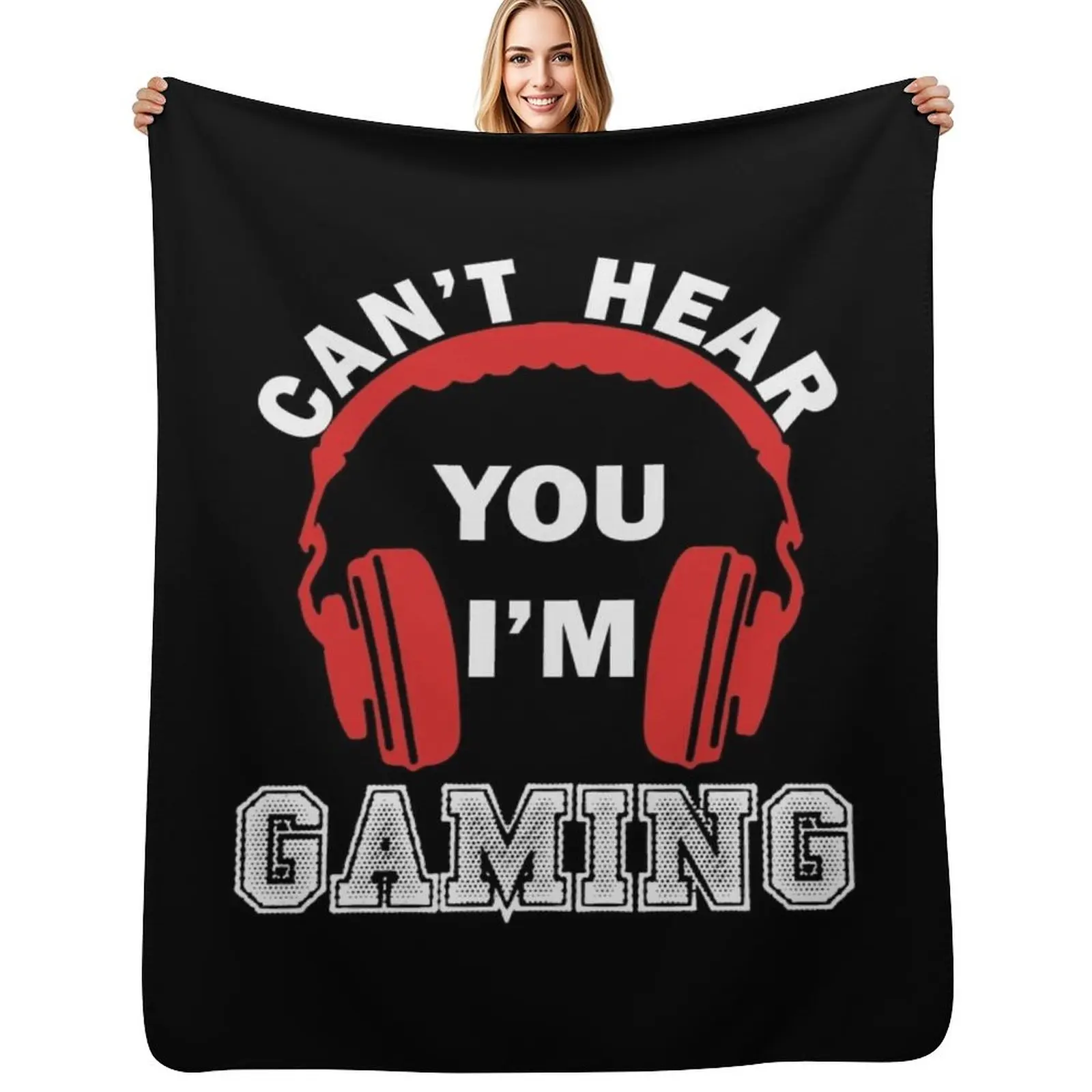 Video Gaming Gift Gamer Headset Design Throw Blanket Soft Solid Color Blanket for Couch Bed
Video Gaming Gift Gamer Headset Design Throw Blanket Soft Solid Color Blanket for Couch Bed