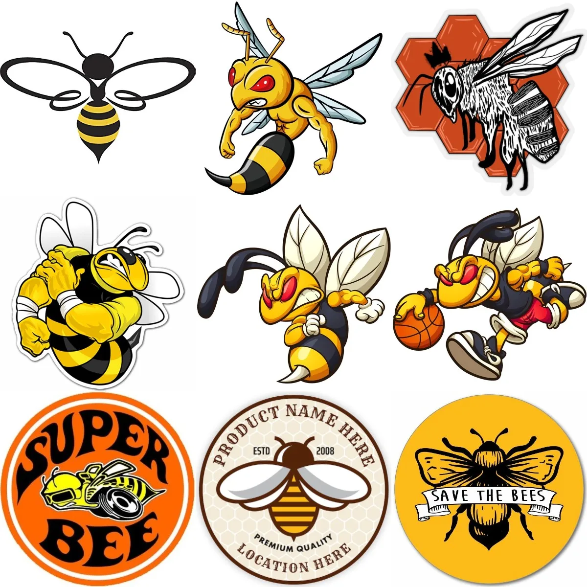 Strong Angry Bees PVC Creative Sticker for Covered Scratch Decorate Car Helmet Van Motorcycle Laptop Window Truck Off-road Room
Strong Angry Bees PVC Creative Sticker for Covered Scratch Decorate Car Helmet Van Motorcycle Laptop Window Truck Off-road Room