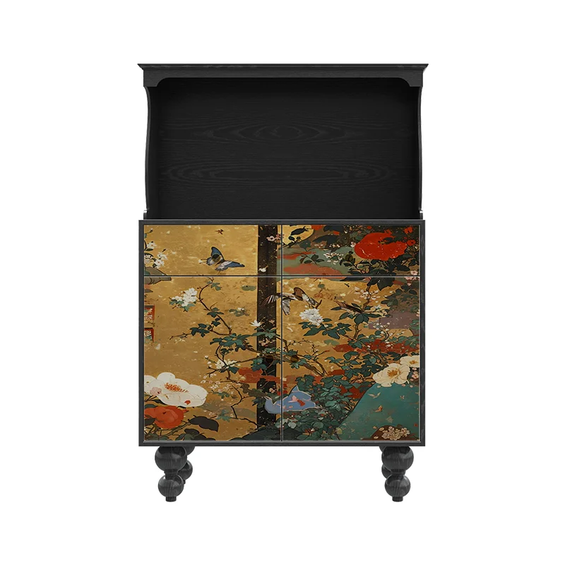 American retro solid wood dining side cabinet household cupboard entrance porch locker
American retro solid wood dining side cabinet household cupboard entrance porch locker