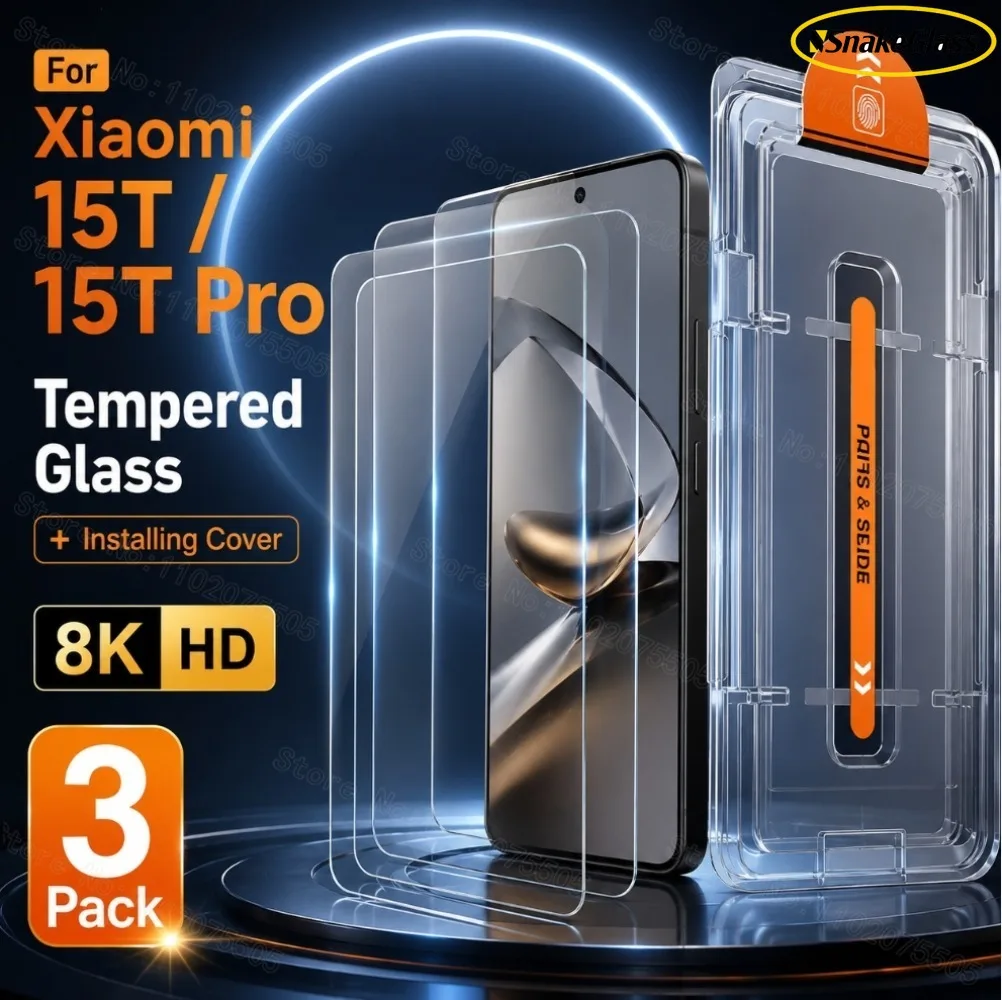 3PCS Ultra Clear Tempered Glass Screen Protector for Xiaomi 17/17T Pro/17 Pro Max/17 Ultra/15 Pro 15T Easy Install Film, HD Kit
3PCS Ultra Clear Tempered Glass Screen Protector for Xiaomi 17/17T Pro/17 Pro Max/17 Ultra/15 Pro 15T Easy Install Film, HD Kit