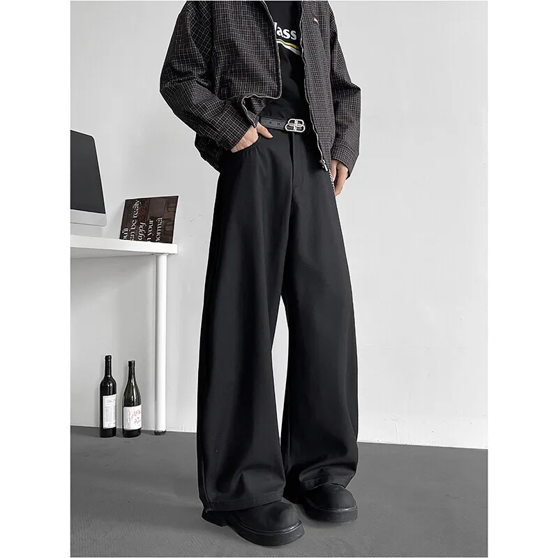 Grey Black Suit Pants Men Oversized Society Mens Dress Pants Korean Casual Wide Leg Pants Mens Office Formal Trousers M-3XL
Grey Black Suit Pants Men Oversized Society Mens Dress Pants Korean Casual Wide Leg Pants Mens Office Formal Trousers M-3XL