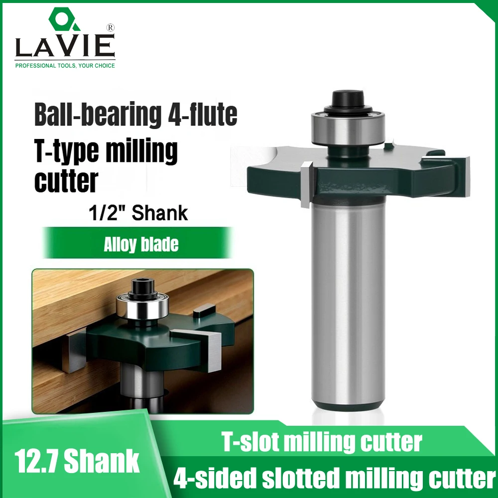 LAVIE T-type Woodworking Milling Cutter 1/2 (12.7mm) Shank CNC Woodworking Milling Cutter DIY Tool Router Bits 예초기커터날 공구 מקדח
LAVIE T-type Woodworking Milling Cutter 1/2 (12.7mm) Shank CNC Woodworking Milling Cutter DIY Tool Router Bits 예초기커터날 공구 מקדח