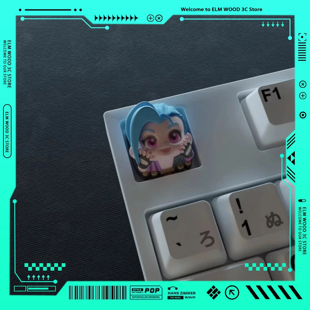 Колпачки для клавиш League of Legends Jinx, 3D механическая клавиатура, колпачки для клавиш, индивидуальные креативные игровые колпачки для клавиш, ПК, стандартный подарок
Колпачки для клавиш League of Legends Jinx, 3D механическая клавиатура, колпачки для клавиш, индивидуальные креативные игровые колпачки для клавиш, ПК, стандартный подарок