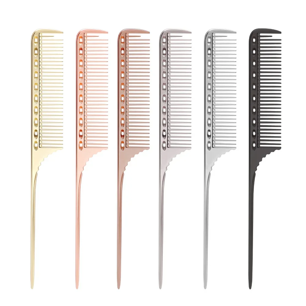 Metal Hair Comb Rat Tail Hairdressing Combs Hair Cutting Dying Hair Parting Comb Curly Hair Brush Barber Tools Salon Accessaries
Metal Hair Comb Rat Tail Hairdressing Combs Hair Cutting Dying Hair Parting Comb Curly Hair Brush Barber Tools Salon Accessaries