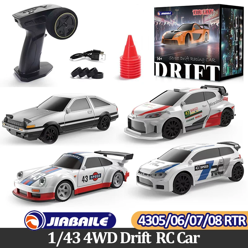JIABAILE 1/43 мини-полноприводный дрифт автомобиль с дистанционным управлением 2,4 ГГц полномасштабный профессиональный радиоуправляемый гоночный автомобиль электрическая игрушечная модель
JIABAILE 1/43 мини-полноприводный дрифт автомобиль с дистанционным управлением 2,4 ГГц полномасштабный профессиональный радиоуправляемый гоночный автомобиль электрическая игрушечная модель