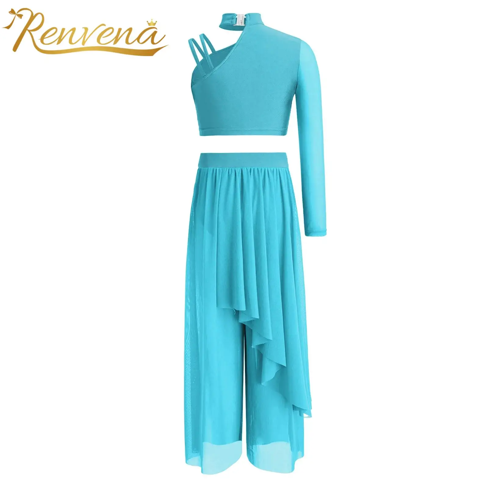 Girls Modern Dancewear Kids Lyrical Dance Outfit Ballet Dance Costume Mesh Sleeve Sequins Skating Crop Top + Chiffon Pants Suits
Girls Modern Dancewear Kids Lyrical Dance Outfit Ballet Dance Costume Mesh Sleeve Sequins Skating Crop Top + Chiffon Pants Suits
