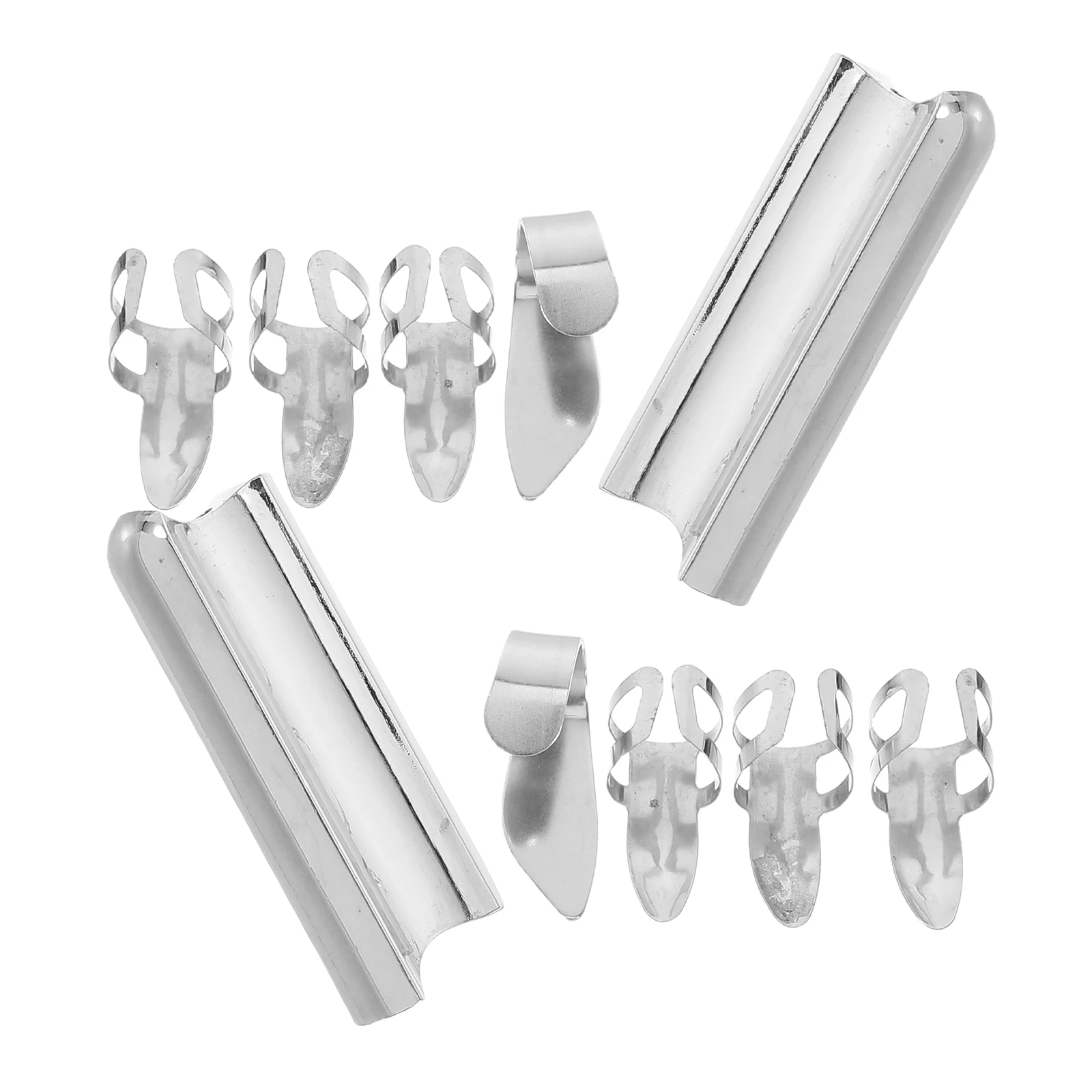 10pcs Finger Slide Ring Thumb Picks Set For Electric Acoustic Guitar Accessories Includes Metal Slider Resonators Tone Bar
10pcs Finger Slide Ring Thumb Picks Set For Electric Acoustic Guitar Accessories Includes Metal Slider Resonators Tone Bar