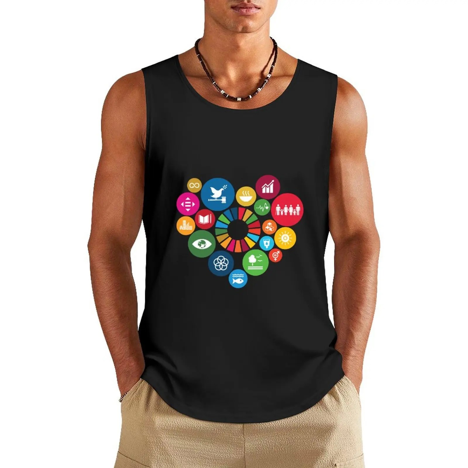 I Love Sustainable Development Goals SDGs 2030 Essential Tank Top vests for men Men's sleeveless t-shirt
I Love Sustainable Development Goals SDGs 2030 Essential Tank Top vests for men Men's sleeveless t-shirt