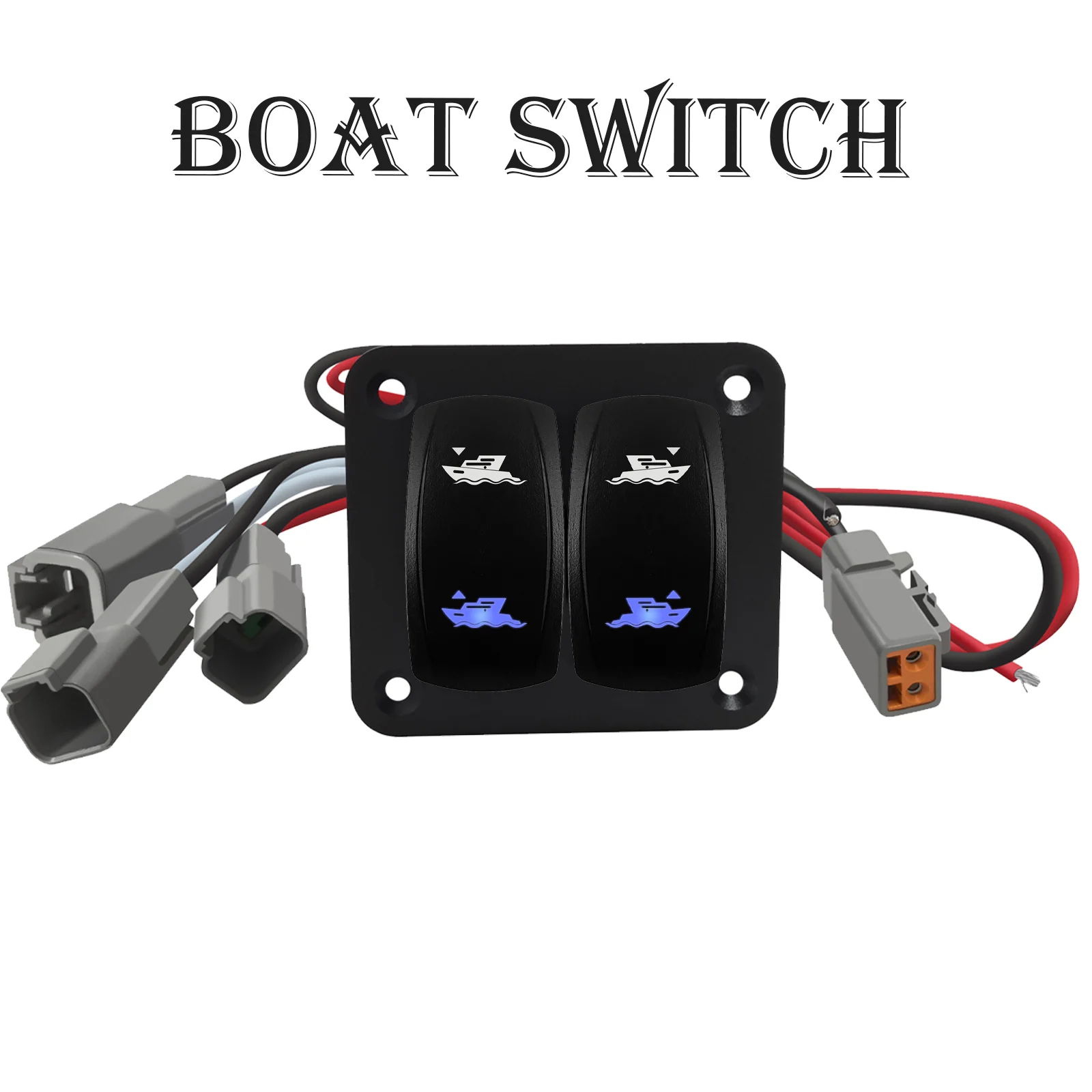 Led Trim Tabs Dual Rocker Switch 12-24V 20A Waterproof IP67 Momentary Toggle Marine Switch Panel Backlight Wiring Harness Kit
Led Trim Tabs Dual Rocker Switch 12-24V 20A Waterproof IP67 Momentary Toggle Marine Switch Panel Backlight Wiring Harness Kit