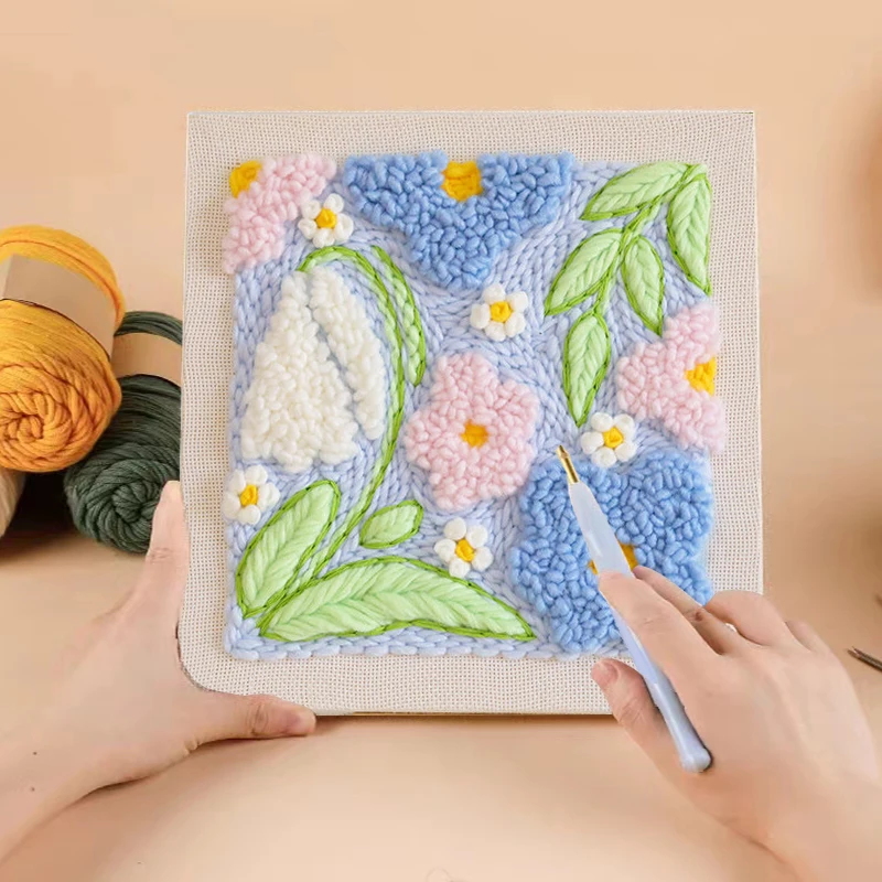 Flower Punch Needle Embroidery Kit For Starter DIY Easy Craft kits Handmade Poke Embroidery Sewing Cross Stitch Set Home Decor
Flower Punch Needle Embroidery Kit For Starter DIY Easy Craft kits Handmade Poke Embroidery Sewing Cross Stitch Set Home Decor