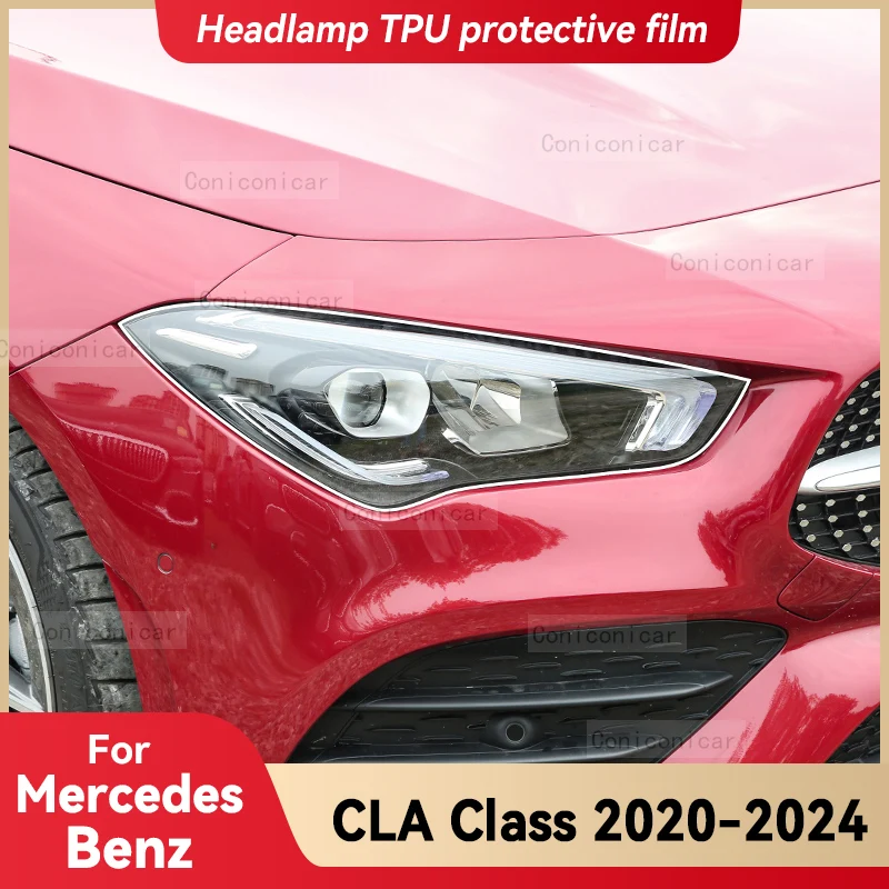 For Mercedes Benz CLA Class 2020-2024 Car Headlight Transparent TPU Protective Film Front Light Tint Change Color Accessories
For Mercedes Benz CLA Class 2020-2024 Car Headlight Transparent TPU Protective Film Front Light Tint Change Color Accessories