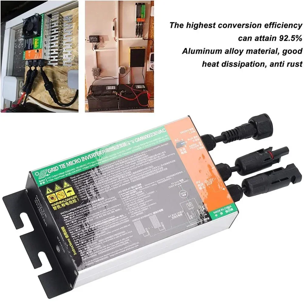 Solar Mains Inverter Powering Equipment Or Office Equipment 18V 1PC 30 Cm 8 "AC Cable Aluminum Alloy Grid Tie
Solar Mains Inverter Powering Equipment Or Office Equipment 18V 1PC 30 Cm 8 "AC Cable Aluminum Alloy Grid Tie
