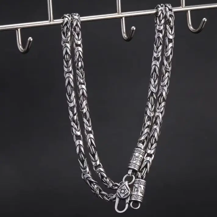 Buddhastone Silver Color Ping 4mm An Necklace Chinese Retro Round Body Ping An Chain Men's Vajra Pestle Necklace Pendant Jewelry
Buddhastone Silver Color Ping 4mm An Necklace Chinese Retro Round Body Ping An Chain Men's Vajra Pestle Necklace Pendant Jewelry