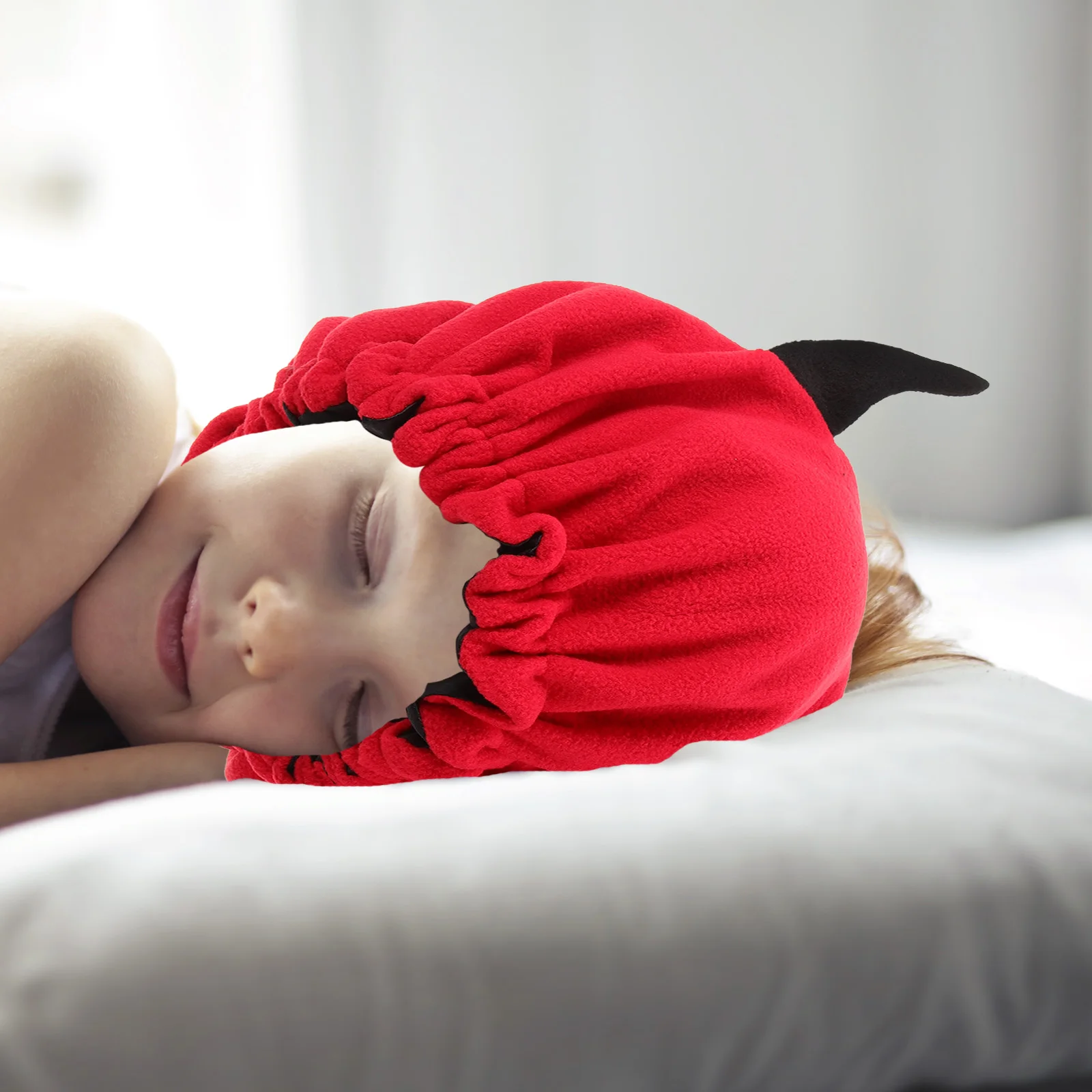 Sleep Hat for Women Curly Hair Protection Bonnet Elastic Design Red Horns Fashionable Silky Comfortable Breathing
Sleep Hat for Women Curly Hair Protection Bonnet Elastic Design Red Horns Fashionable Silky Comfortable Breathing