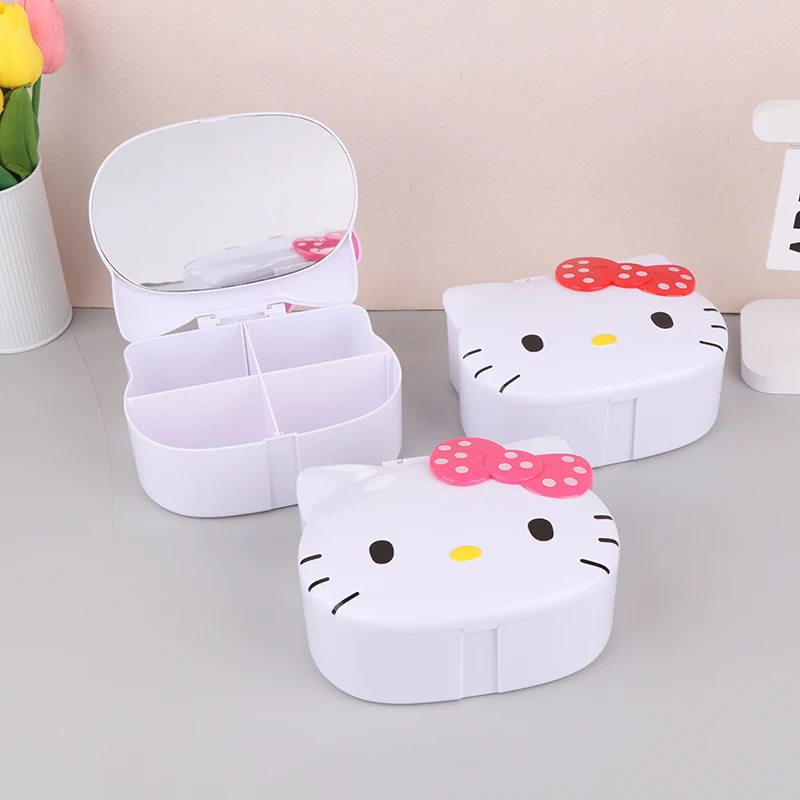 Коробка для хранения с милым рисунком Hello Kitty, откидной Чехол, коробка для хранения с зеркалом из хлопка, магнитные подушечки, канцелярские принадлежности, органайзер для ювелирных изделий
Коробка для хранения с милым рисунком Hello Kitty, откидной Чехол, коробка для хранения с зеркалом из хлопка, магнитные подушечки, канцелярские принадлежности, органайзер для ювелирных изделий