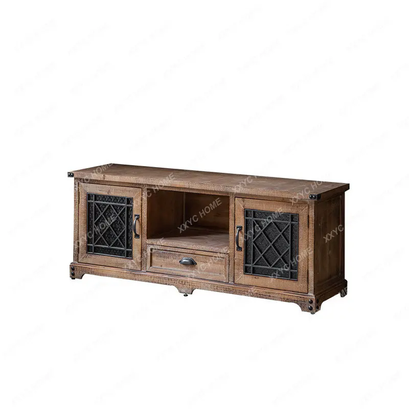 TV solid wood cabinet, American style old low cabinet, hand-carved audio-visual cabinet, multi-functional retro storage cabinet
TV solid wood cabinet, American style old low cabinet, hand-carved audio-visual cabinet, multi-functional retro storage cabinet