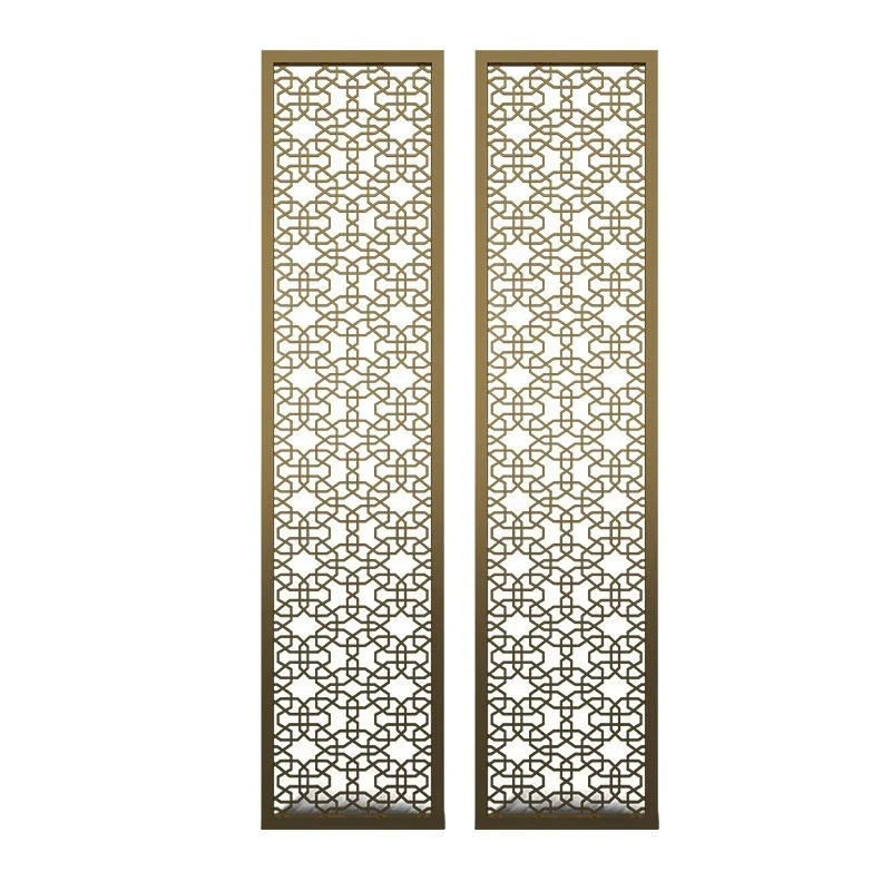 High-end light luxury stainless steel screen hotel new Chinese metal background wall hollow
High-end light luxury stainless steel screen hotel new Chinese metal background wall hollow