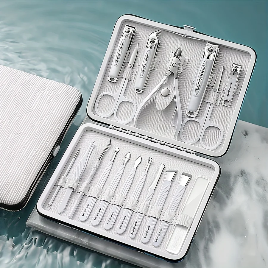18pcs/set Nail Clipper Set, Exquisite Craft Nail Clipper Set, Nail Clippers, Nail Scissors, Men's and Women's Sets, Home Trimming Tools, Original Scissors ,for toenail& foot clean
18pcs/set Nail Clipper Set, Exquisite Craft Nail Clipper Set, Nail Clippers, Nail Scissors, Men's and Women's Sets, Home Trimming Tools, Original Scissors ,for toenail& foot clean