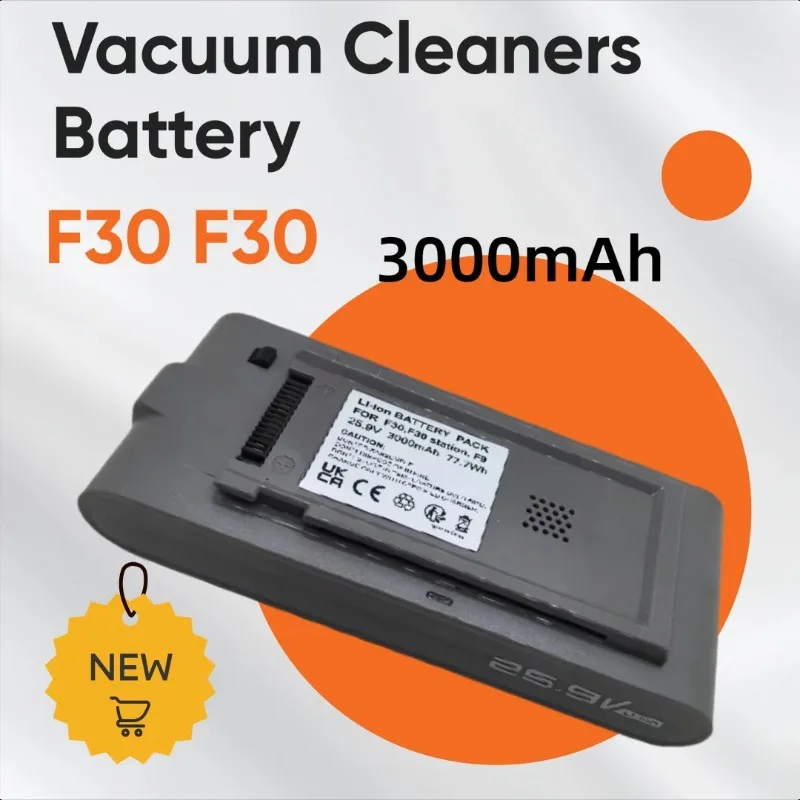 3000mAh for Midea F30 F30 Station Vacuum Cleaners Battery
3000mAh for Midea F30 F30 Station Vacuum Cleaners Battery